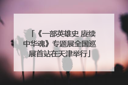 《一部英雄史 赓续中华魂》专题展全国巡展首站在天津举行