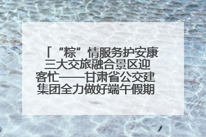 “粽”情服务护安康 三大交旅融合景区迎客忙——甘肃省公交建集团全力做好端午假期景区运营工作