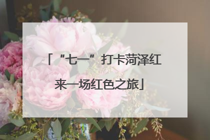 “七一”打卡菏泽红 来一场红色之旅