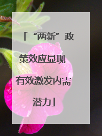 “两新”政策效应显现 有效激发内需潜力