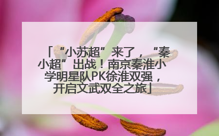 “小苏超”来了，“秦小超”出战！南京秦淮小学明星队PK徐淮双强，开启文武双全之旅