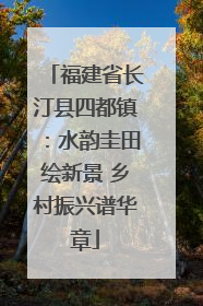 福建省长汀县四都镇：水韵圭田绘新景 乡村振兴谱华章