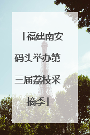 福建南安码头举办第三届荔枝采摘季