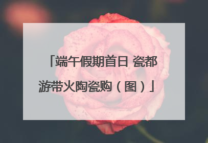 端午假期首日 瓷都游带火陶瓷购（图）