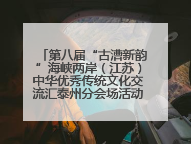 第八届“古漕新韵”海峡两岸（江苏）中华优秀传统文化交流汇泰州分会场活动成功举办