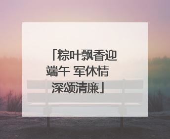 粽叶飘香迎端午 军休情深颂清廉
