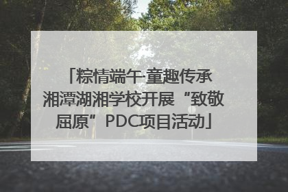 粽情端午·童趣传承 湘潭湖湘学校开展“致敬屈原”PDC项目活动