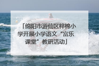 绵阳市游仙区梓棉小学开展小学语文“富乐课堂”教研活动