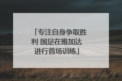 专注自身争取胜利 国足在雅加达进行首场训练