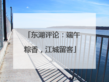 东湖评论：端午粽香，江城留客