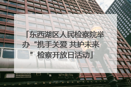 东西湖区人民检察院举办“携手关爱 共护未来”检察开放日活动