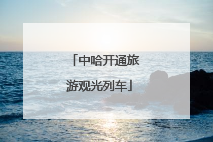 中哈开通旅游观光列车