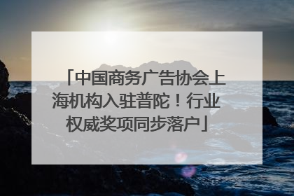 中国商务广告协会上海机构入驻普陀！行业权威奖项同步落户