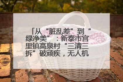 从“脏乱差”到“绿净美”：新泰市宫里镇高泉村“三清三拆”破顽疾，无人机“天眼”护新颜