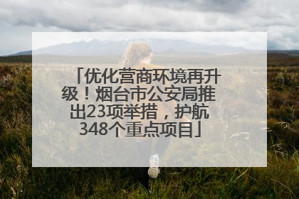 优化营商环境再升级！烟台市公安局推出23项举措，护航348个重点项目