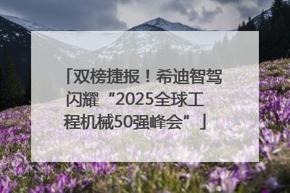 双榜捷报！希迪智驾闪耀“2025全球工程机械50强峰会”