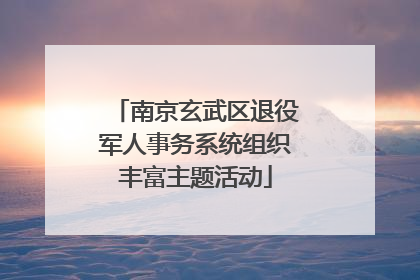 南京玄武区退役军人事务系统组织丰富主题活动