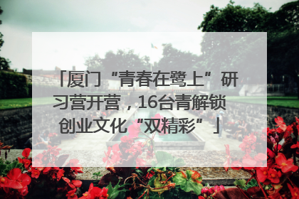 厦门“青春在鹭上”研习营开营，16台青解锁创业文化“双精彩”