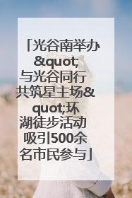 光谷南举办"与光谷同行 共筑星主场"环湖徒步活动 吸引500余名市民参与