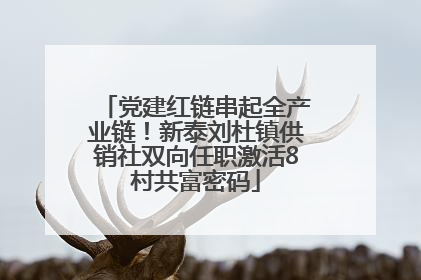 党建红链串起全产业链！新泰刘杜镇供销社双向任职激活8村共富密码