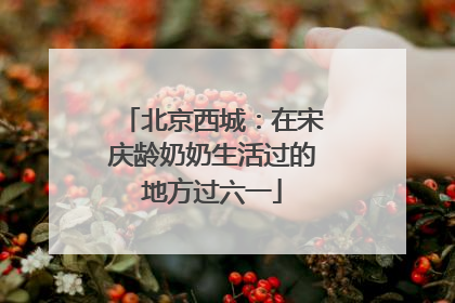 北京西城：在宋庆龄奶奶生活过的地方过六一