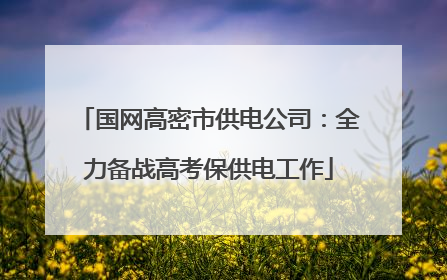 国网高密市供电公司：全力备战高考保供电工作