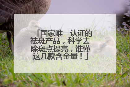 国家唯一认证的祛斑产品，科学去除斑点提亮，谁懂这几款含金量！