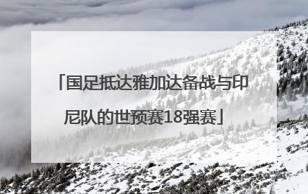 国足抵达雅加达备战与印尼队的世预赛18强赛
