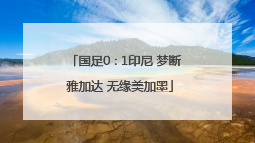 国足0∶1印尼 梦断雅加达 无缘美加墨