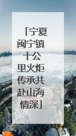 宁夏闽宁镇 十公里火炬传承共赴山海情深