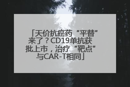 天价抗癌药“平替”来了？CD19单抗获批上市，治疗“靶点”与CAR-T相同