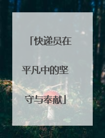 快递员在平凡中的坚守与奉献