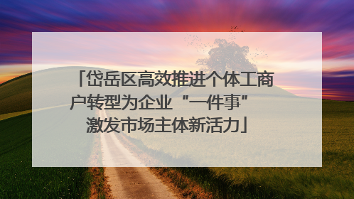 岱岳区高效推进个体工商户转型为企业“一件事” 激发市场主体新活力