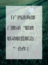 广西涉海部门推动“联建联动联管联治”合作