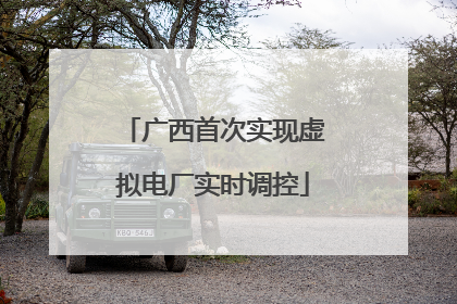 广西首次实现虚拟电厂实时调控