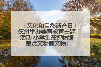 文化和自然遗产日丨德州举办美育教育主题活动 小学生在博物馆里赏文物画文物
