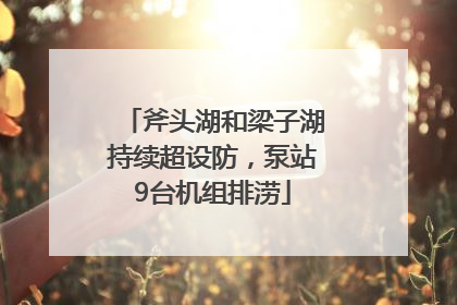斧头湖和梁子湖持续超设防，泵站9台机组排涝