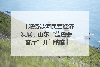 服务涉海民营经济发展，山东“蓝色会客厅”开门纳客