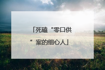 死磕“零口供”案的细心人