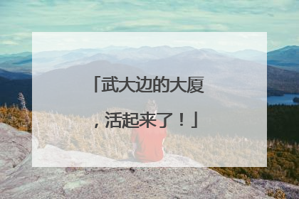 武大边的大厦，活起来了！