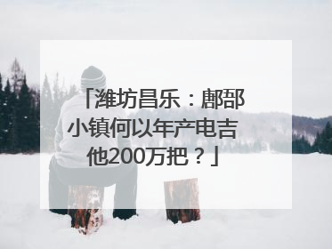 潍坊昌乐：鄌郚小镇何以年产电吉他200万把？