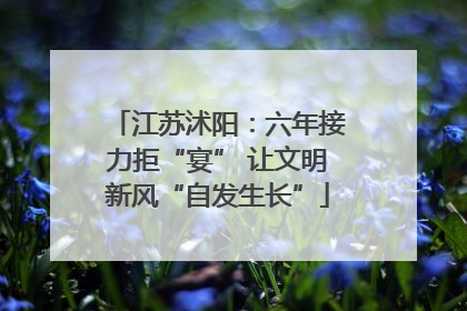 江苏沭阳：六年接力拒“宴” 让文明新风“自发生长”