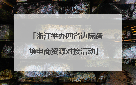 浙江举办四省边际跨境电商资源对接活动