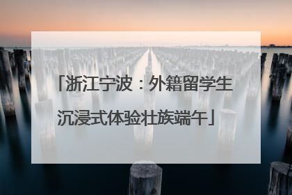 浙江宁波：外籍留学生沉浸式体验壮族端午