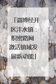 淄博经开区沣水镇：织密路网 激活镇域发展新动能