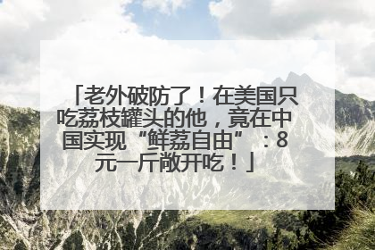 老外破防了！在美国只吃荔枝罐头的他，竟在中国实现“鲜荔自由”：8元一斤敞开吃！