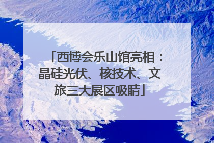 西博会乐山馆亮相：晶硅光伏、核技术、文旅三大展区吸睛