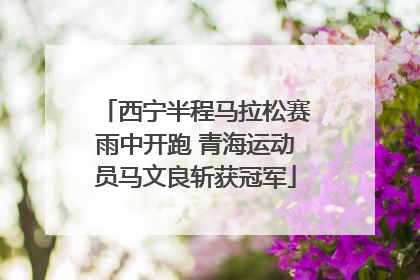 西宁半程马拉松赛雨中开跑 青海运动员马文良斩获冠军