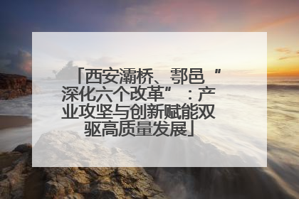 西安灞桥、鄠邑“深化六个改革”：产业攻坚与创新赋能双驱高质量发展