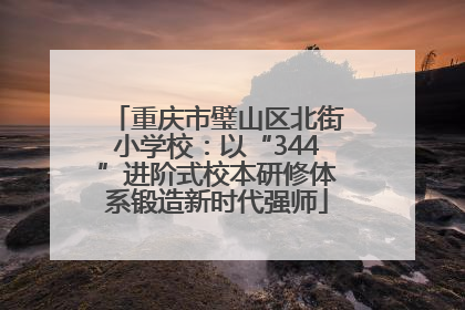 重庆市璧山区北街小学校：以“344”进阶式校本研修体系锻造新时代强师